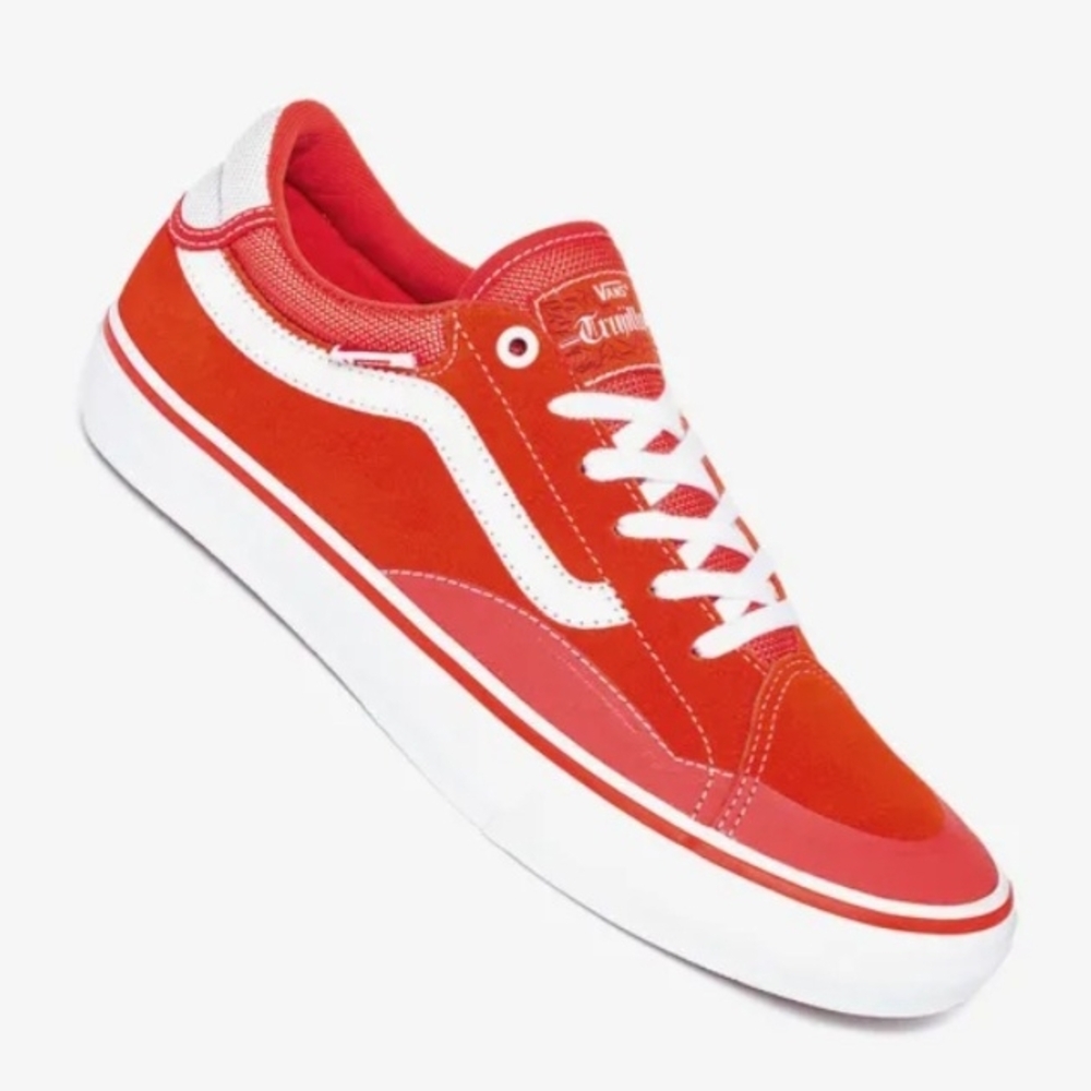 Vans Red and White Sneakers
